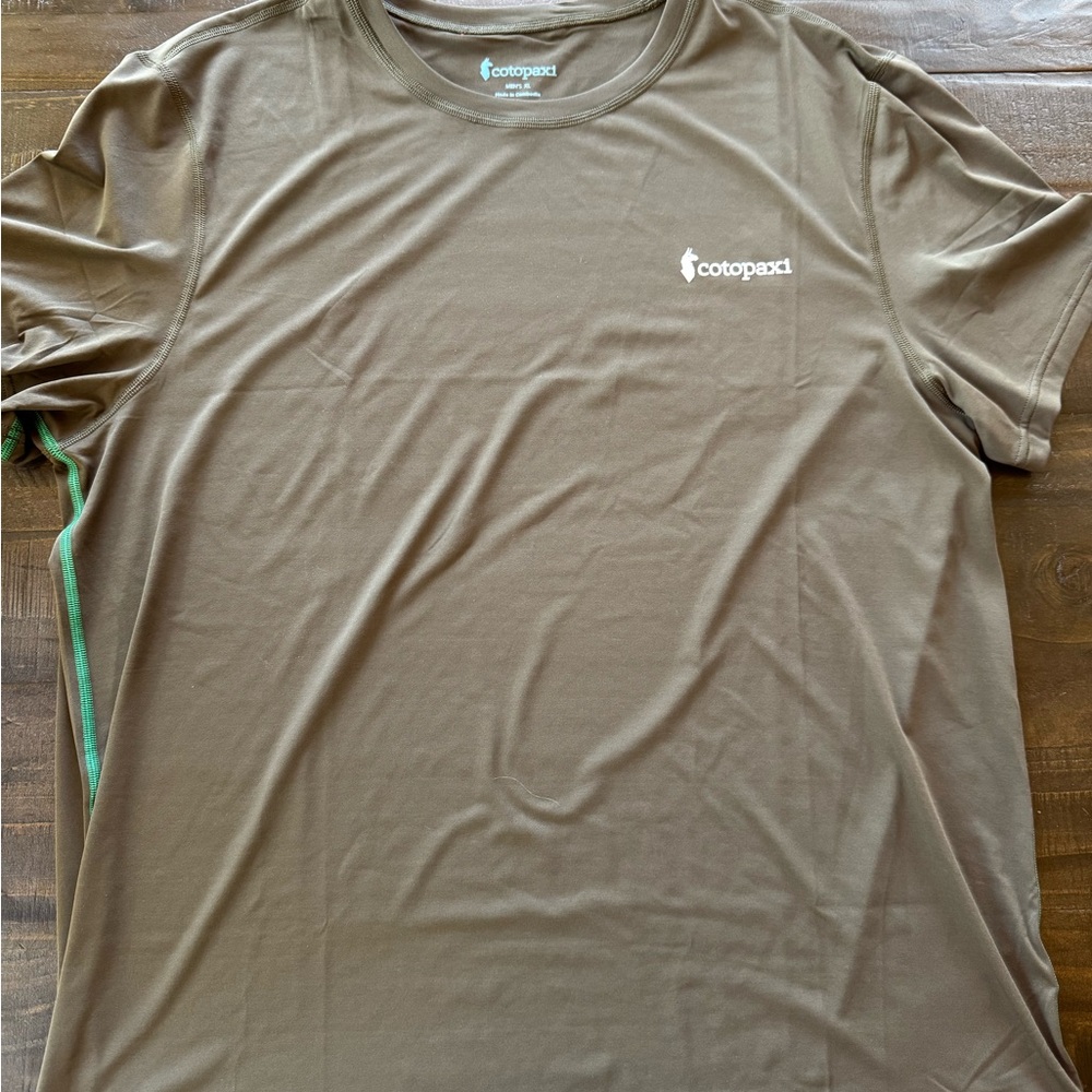 NWT - Cotopaxi Olive Men's XL Short Sleeve Fino Tech Tee